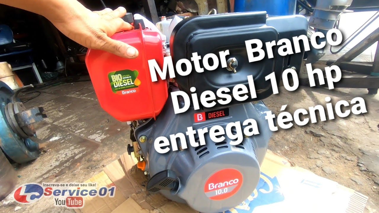 #Diesel10hp #DieselBranco10hp   Motor Branco Diesel 10hp entrega técnica 😎🧑‍🔧