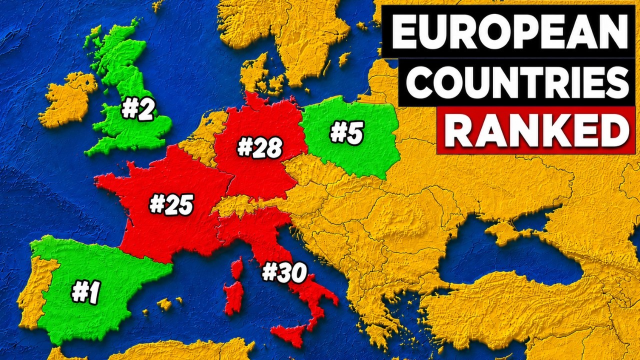 30 European Countries Ranked WORST to BEST