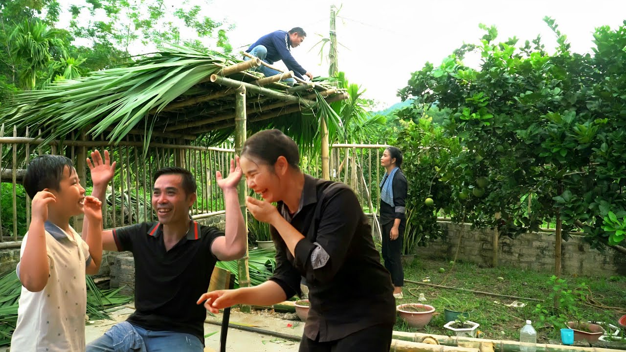A House filled with laughter and happiness After Finishing Our Kitchen roof_Ly Thanh Thuy 