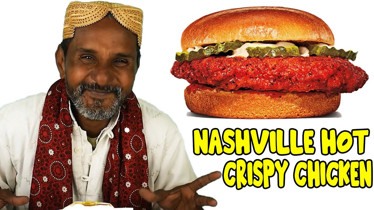Tribal People Try Nashville Hot Burger for the first time - The Results Are Hilarious!