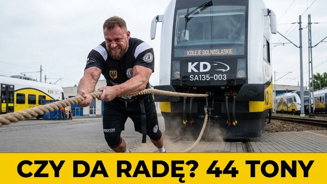 🚆EKSTREMALNE wyzwanie w hali KD! Człowiek kontra pociąg! 💪