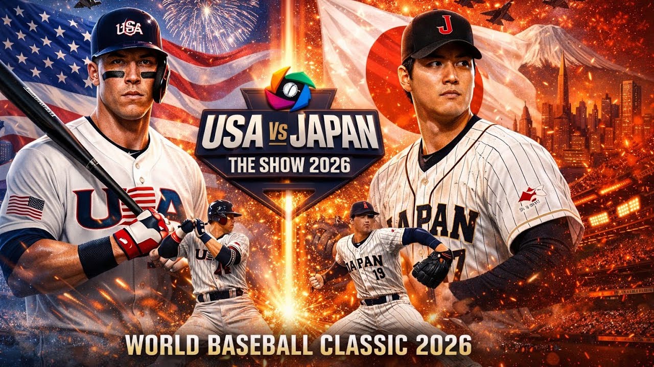 JAPON vs USA vs WBC 2026 MLB The Show 2025 -2026 primera ronda grupo D en vivo
