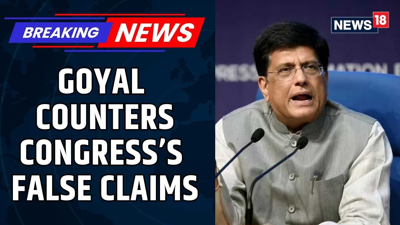 Commerce Minister Piyush Goyal Attacks Congress For Disrupting Parliament | US India Trade Deal