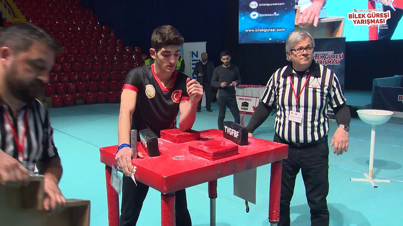 60 Kg Sol Kol Final Müsabakası - 5. Türkiye Genç Erkekler Bilek Güreşi Yarışması
