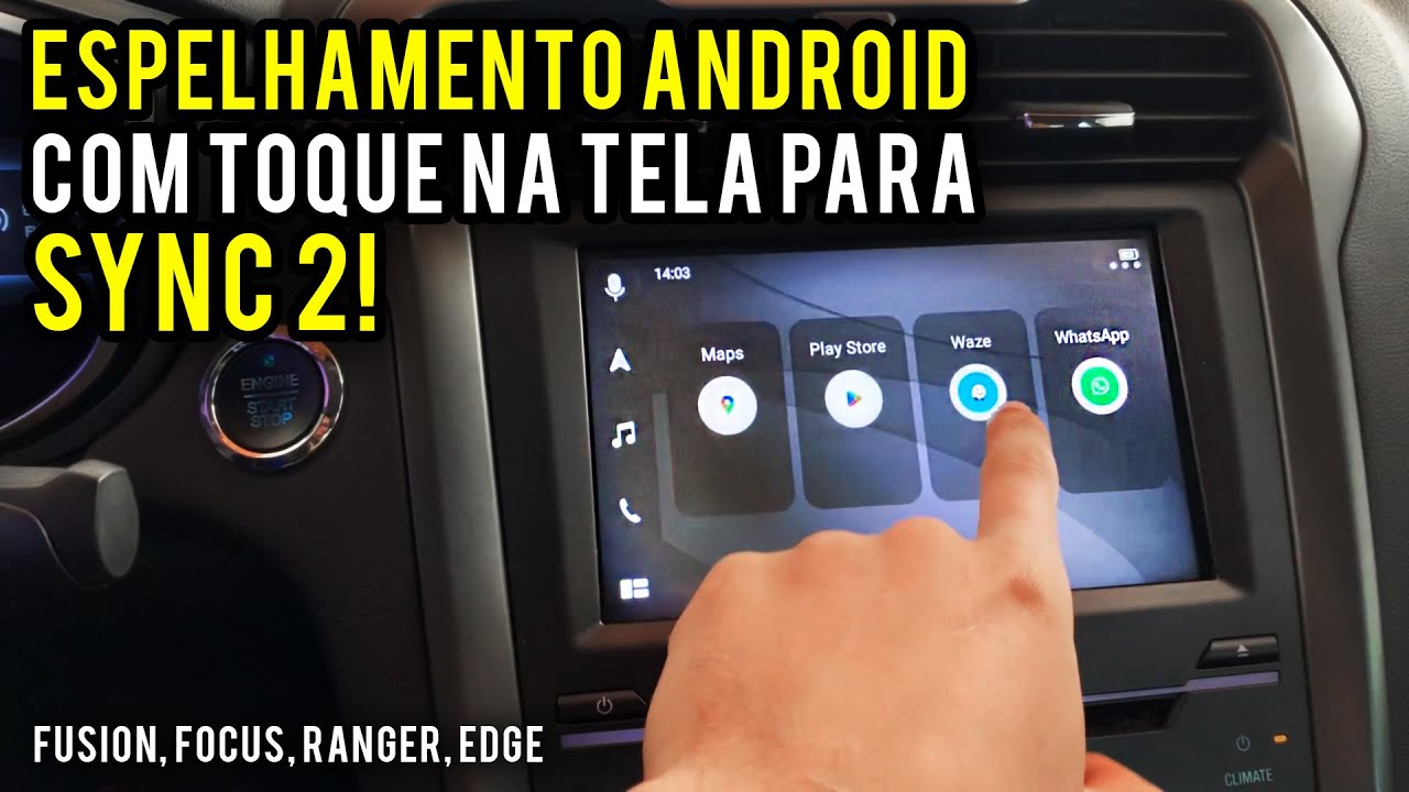 Зеркалирование ANDROID с сенсорным управлением на SYNC 2! (USB-дублирование экрана с ТАЧСКРИНОМ)