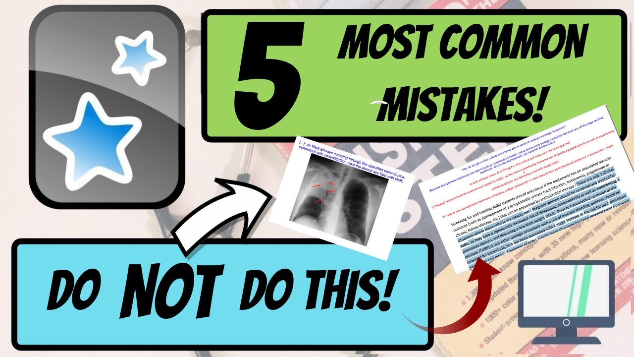 5 MOST COMMON MISTAKES in Creating Flashcards! (applicable to Anki/Quizlet/MCAT/USMLE/etc)