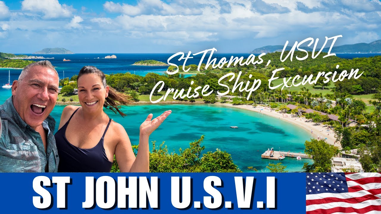 St. John from a Cruise Ship - St Thomas to St Johns U.S.V.I.