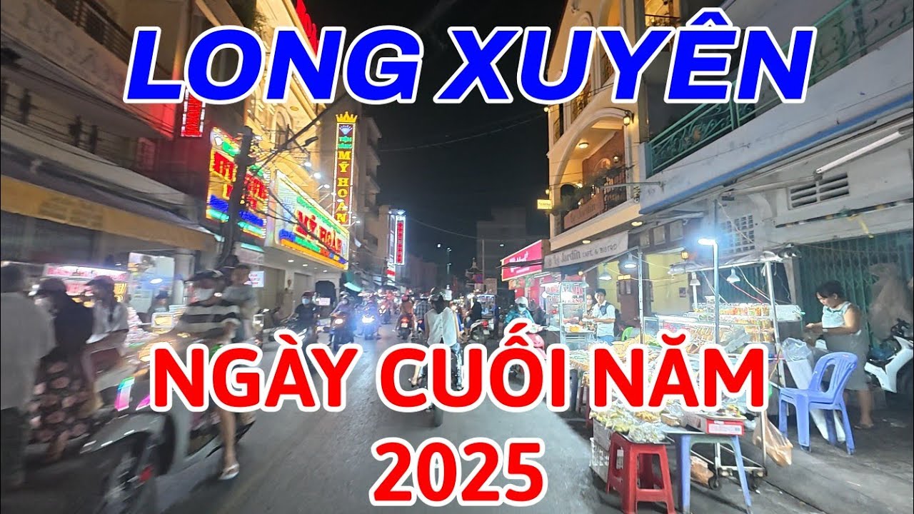 Ngày cuối cùng của năm 2025 đường phố Long Xuyên ra sao