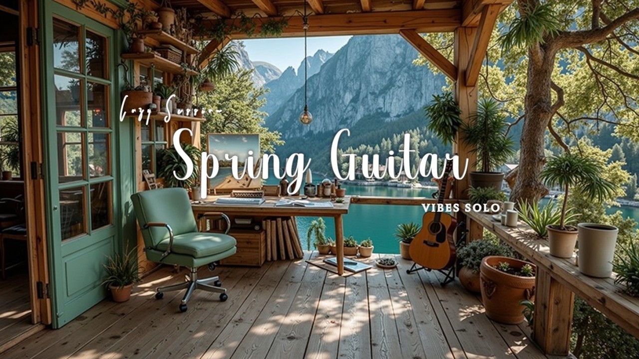 Calm Acoustic Guitar Music - Cozy Spring Room Session | Relaxation & Focus with Guitar Tunes
