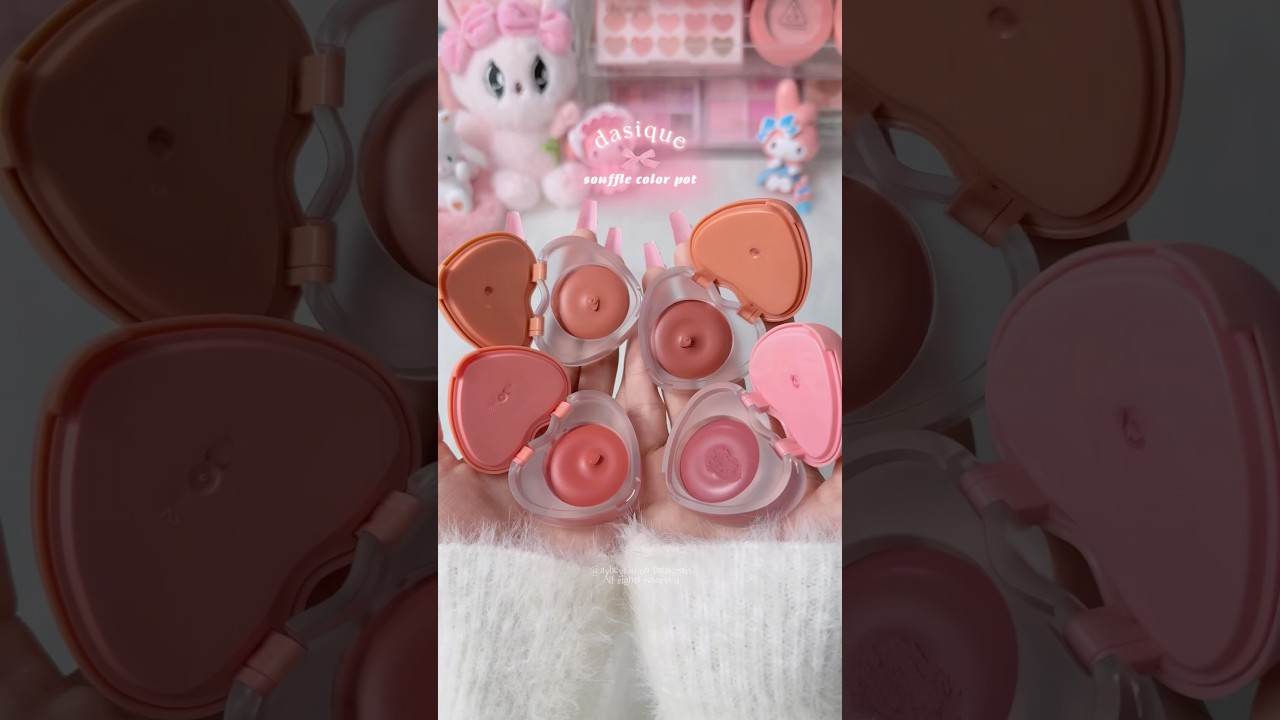 souffle color pot 🍮💗 #shortvideo #koreanmakeup #makeup #kbeauty #dasique #heart #pink #shorts
