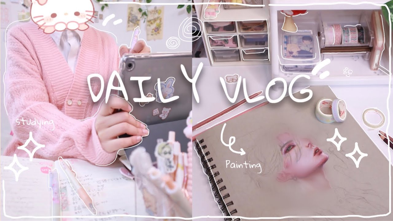 حياتي كرسامة وطالبة ثانوية ✿【دراسة فاينال ، رسم ، مشتريات ، تسوق بالاجازة ، الخ..】VLOG