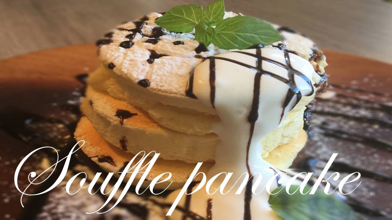 Fluffy souffle pancake easy recipe～ASMR cooking