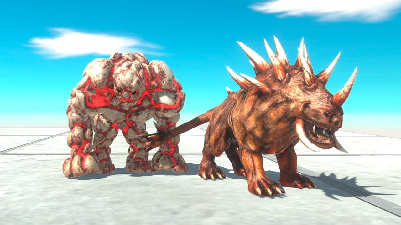 HELLHOUND & LAVA GOLEM vs EVERY UNIT   Animal Revolt Battle Simulator