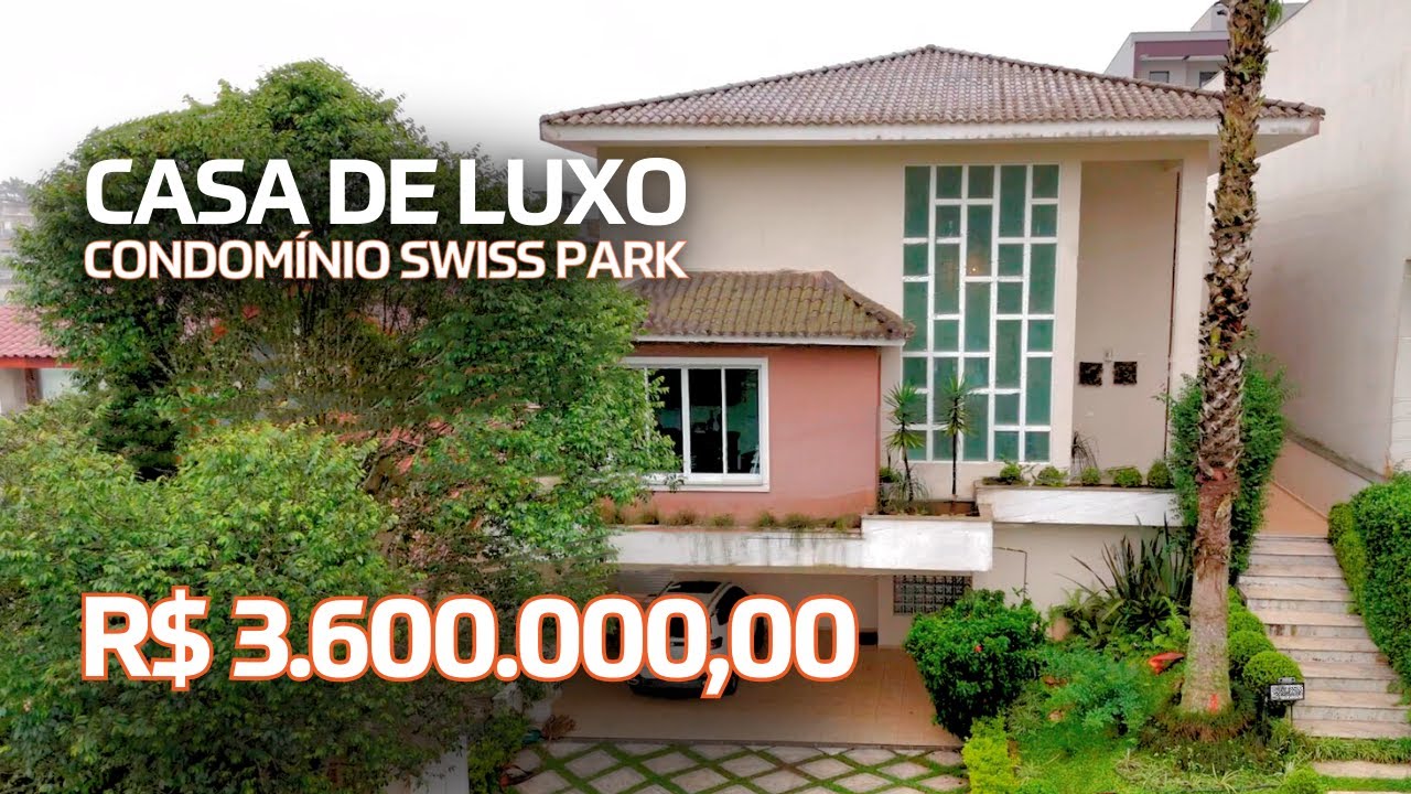 DESCUBRA ESSE SEGREDO: SOBRADO DE LUXO À VENDA COM 510 m² PISCINA E ÁREA GOURMET NO SWISS PARK