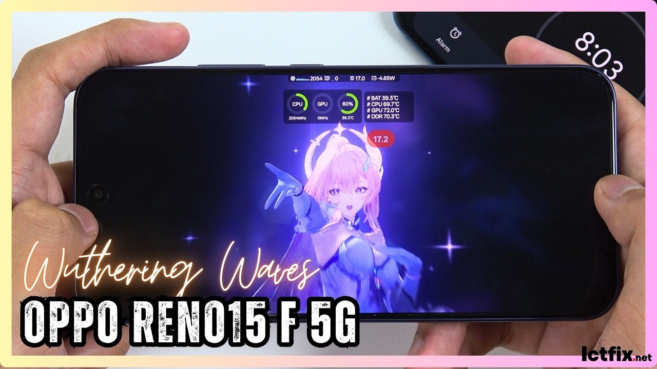 OPPO Reno15 F 5G Wuthering Waves Gaming Test | Snapdragon 6 Gen 1, 120Hz AMOLED FPS Test