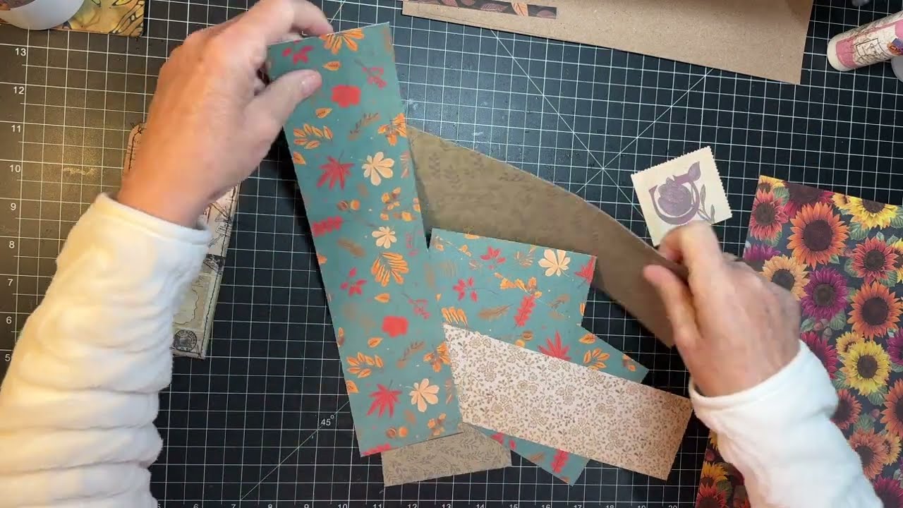 Scrappy Saturday! - Autumn Pockets from Scrapbook Paper Scraps!