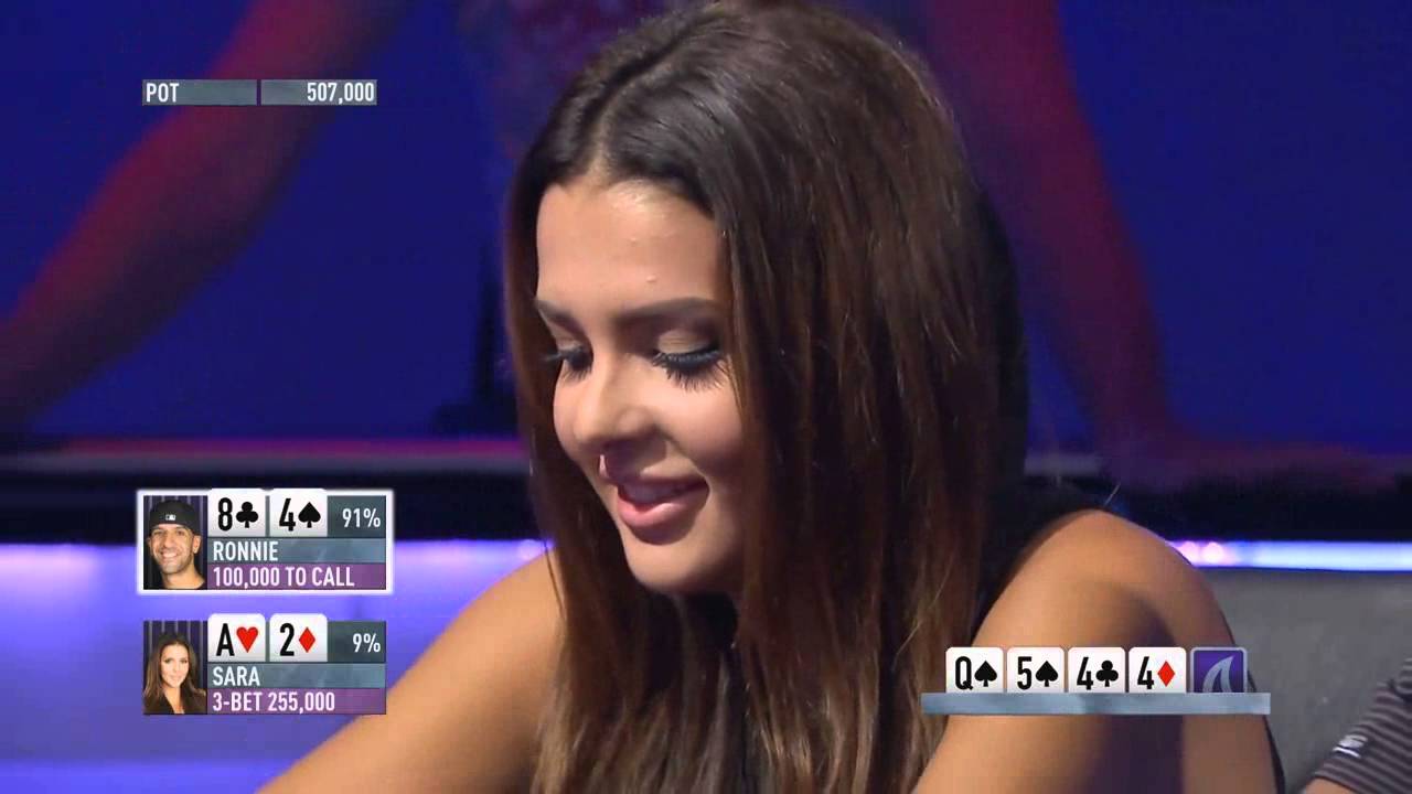 Sara Chafak pelaa pokeria