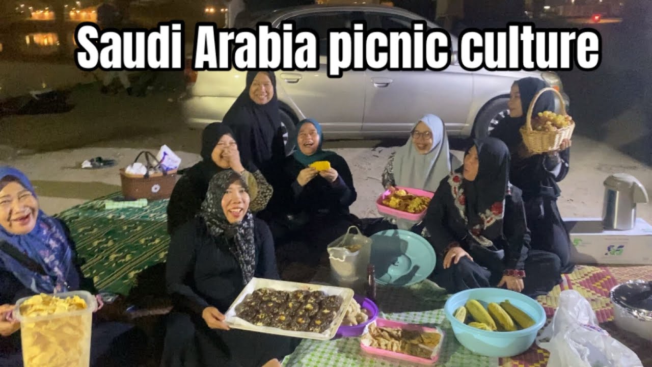 Традиция пикника в Саудовской Аравии 🇸🇦 Ночь || Культура выходного дня в Саудовской Аравии 🇸🇦
