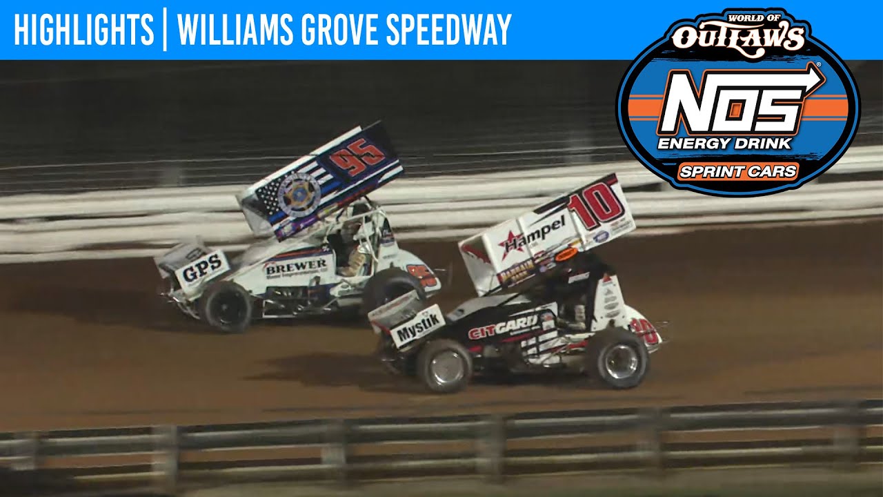 Автомобили World of Outlaws NOS Energy Drink Sprint | Автодром Williams Grove | 3 октября 2025 г....