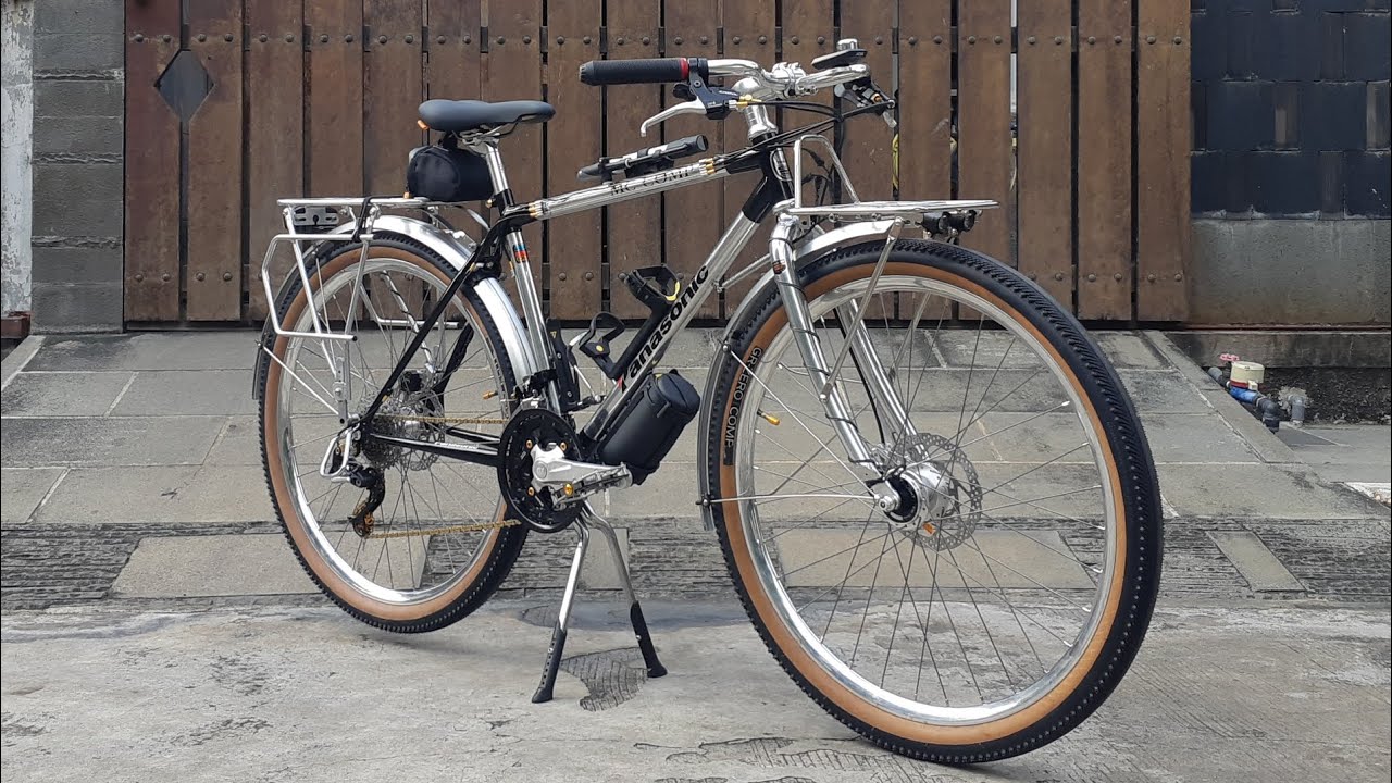 Panasonic Vintage Touring Bike - Classic Combination of Alloy CrMo Steel Bicycle Frame