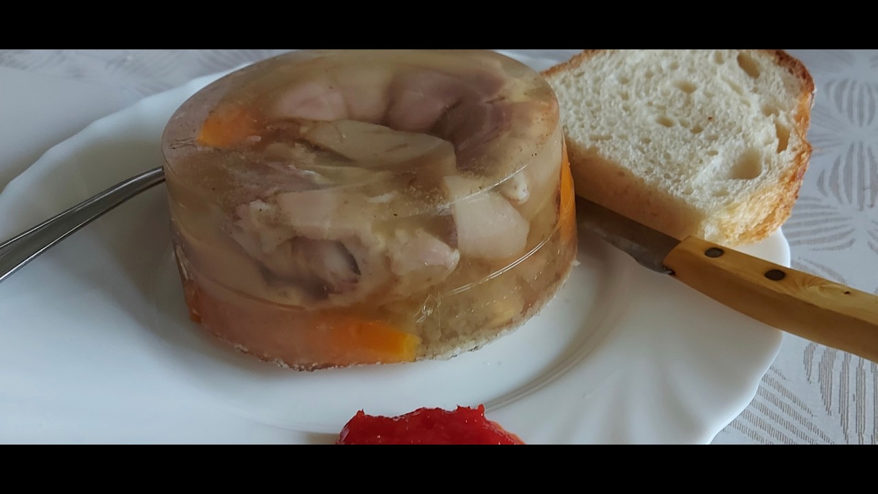 A kocsonyáról ez a videó azért készült, hogy ezután ezekkel az arányokkal készítsem.