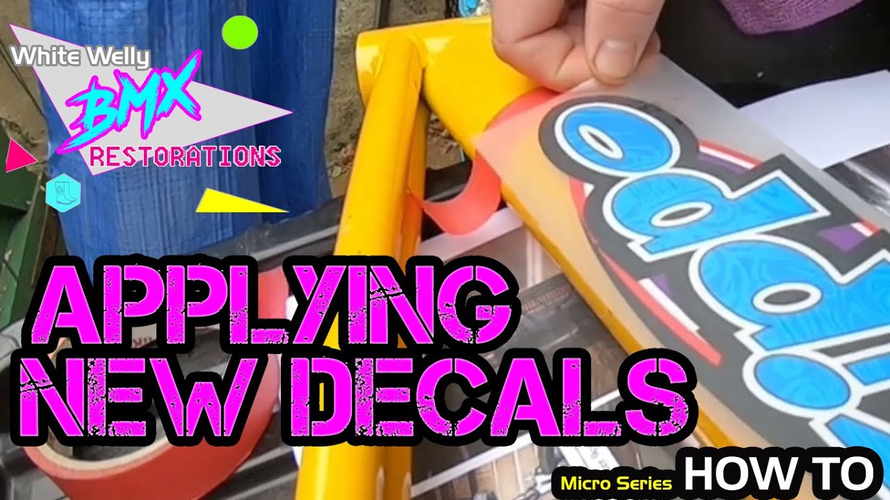 How To Apply New BMX Decals/Stickers