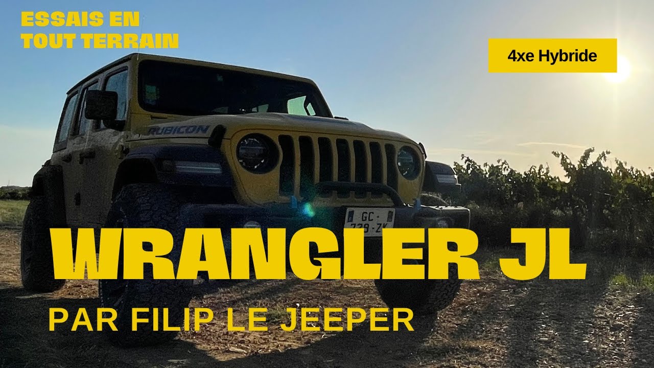 Essai sur chemins du Jeep Wrangler JL Unlimited 4xe de 2021