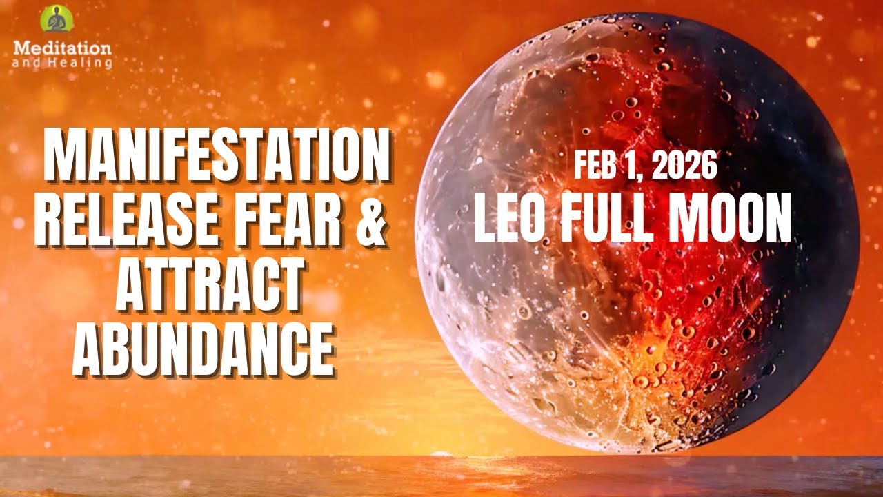 Leo Full Moon Manifestation 🌕 Release Fear & Attract Abundance | Moon Ritual Music
