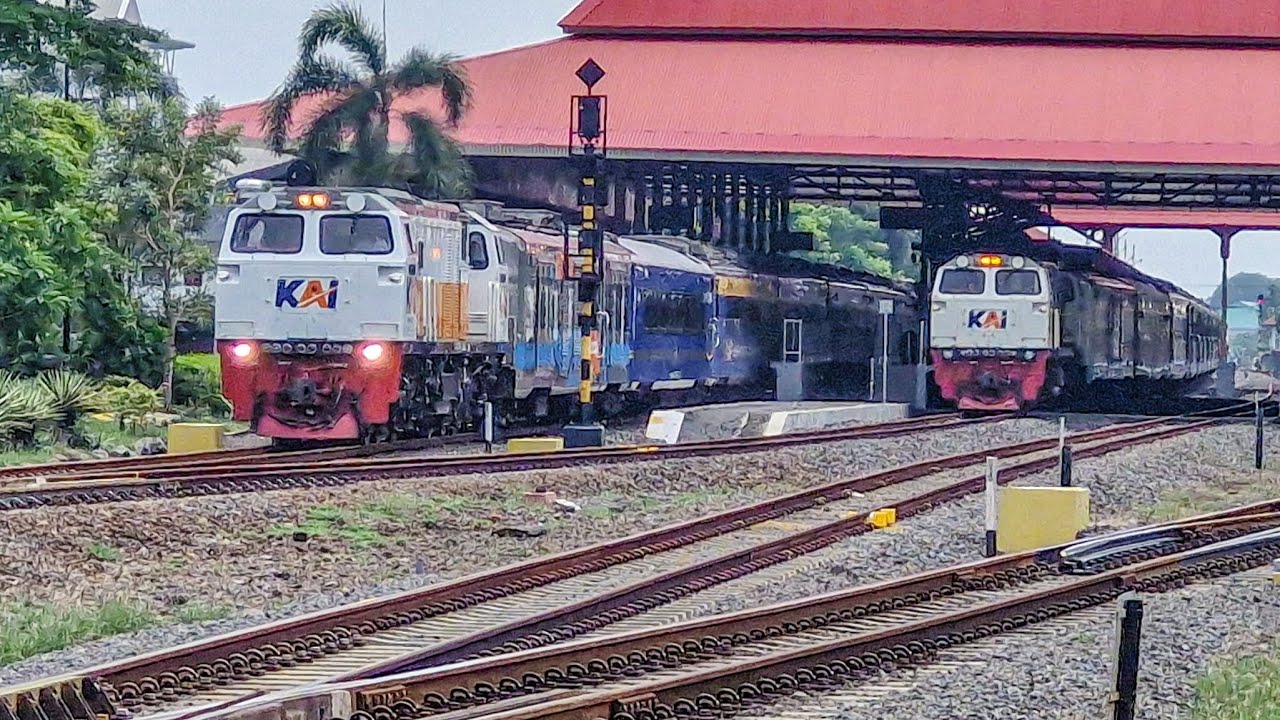 TANPA AMPUN!! RAJA JALUR SELATAN DIPAKSA MINGGIR KERETA UTARA MEMUTAR | Momen Terlangka di Mojokerto
