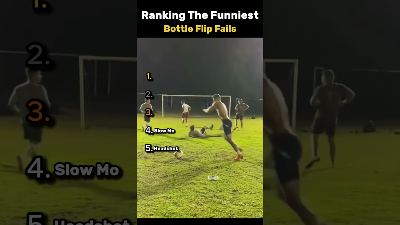 Ranking Funniest Bottle Flip Fails 😂