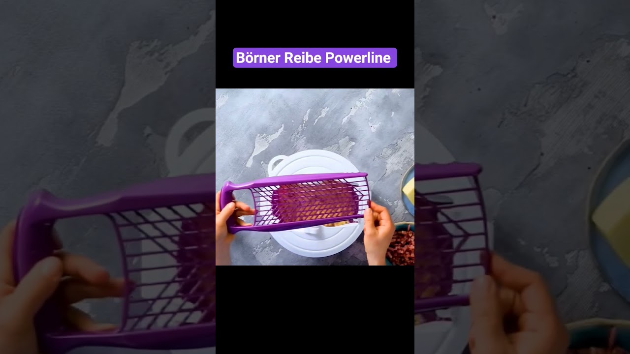 Fein gerieben und perfekt verfeinert mit der B&ouml;rner PowerLine Reibe! www.boerner.de