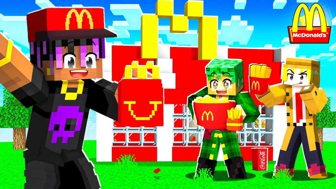 I OPENED A MCDONALDS IN MINECRAFT (gone extremly wrong😱)