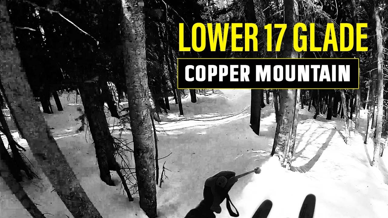 Skiing Lower 17 Glade - Copper Mountain - Tree Run