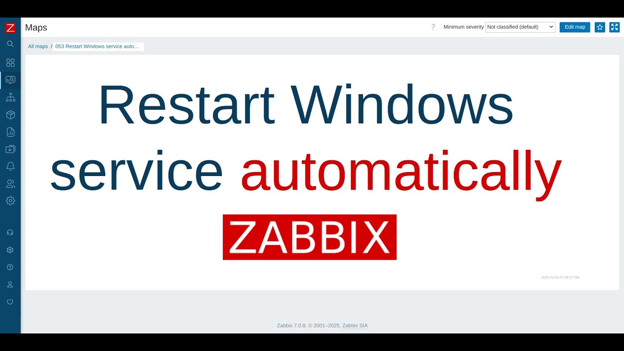 Restart Windows service automatically, Zabbix