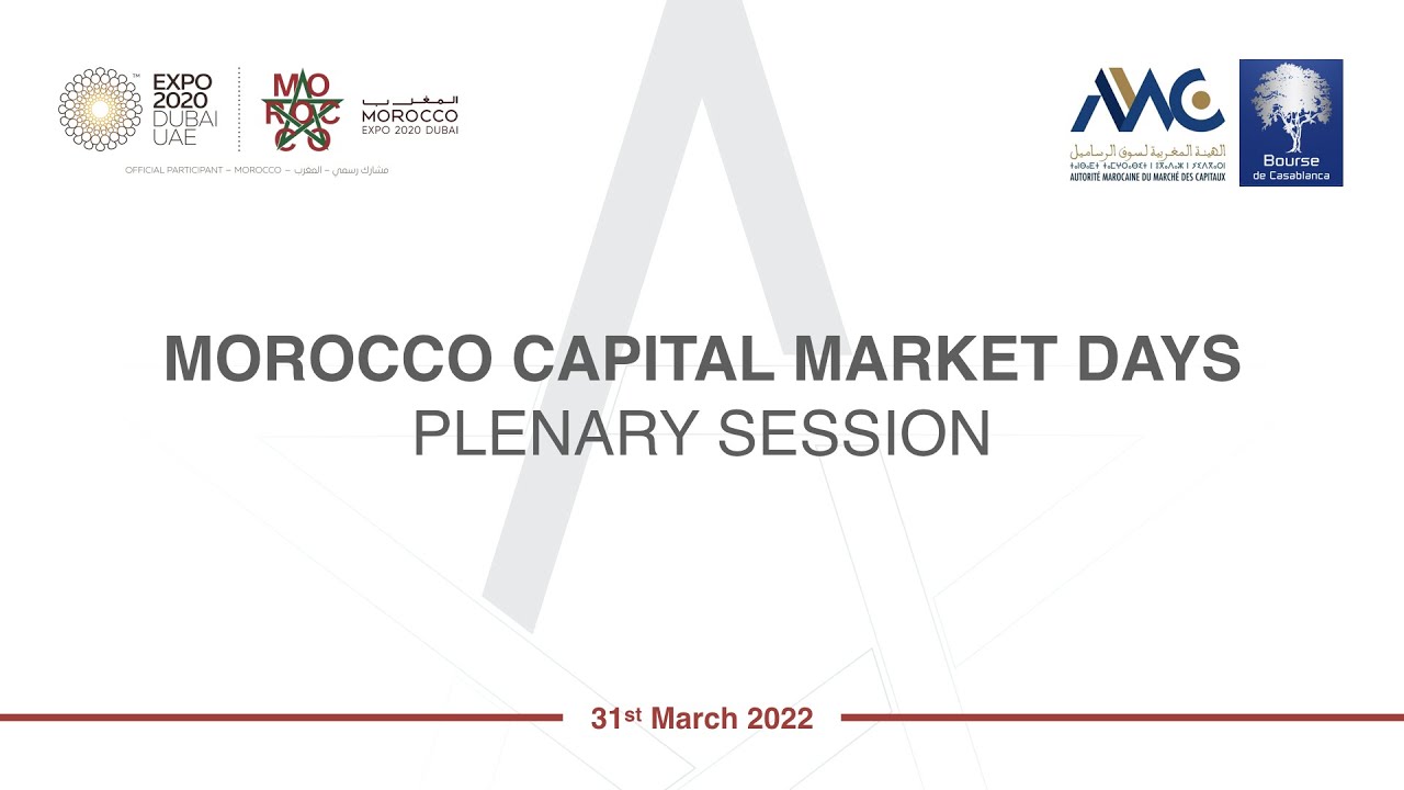 Morocco Capital Market Days Plenary Session