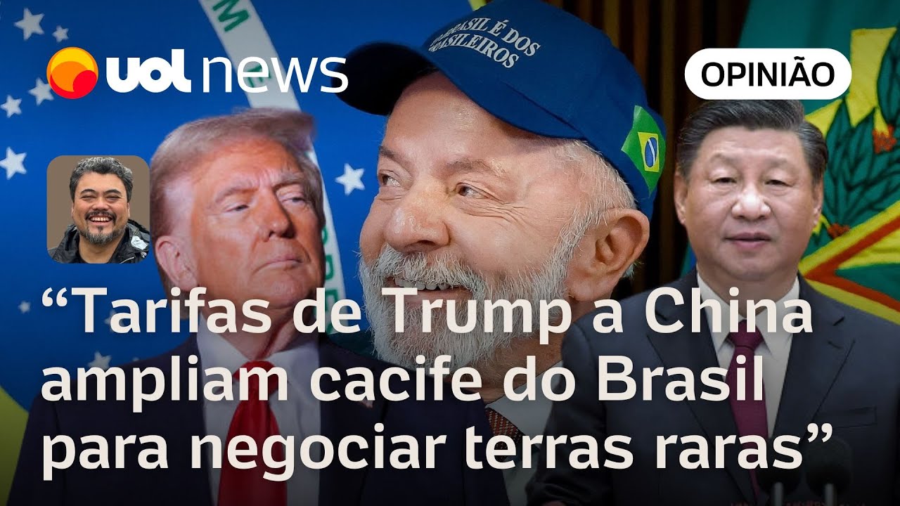 Tarifas de Trump a China aumentam cacife do Brasil para negociar terras raras com EUA | Sakamoto