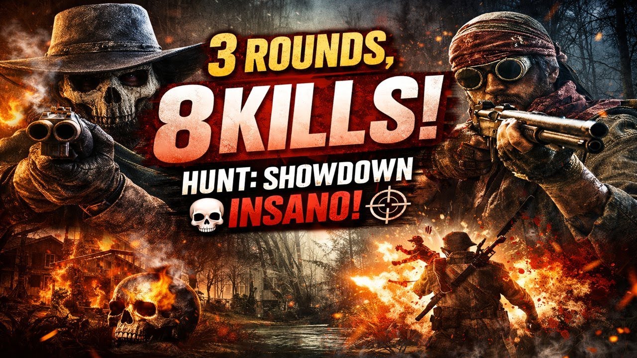 ⚔️🔥 CAÇADA MORTAL! 8 KILLS EM 3 ROUNDS | Hunt: Showdown 💀🎯