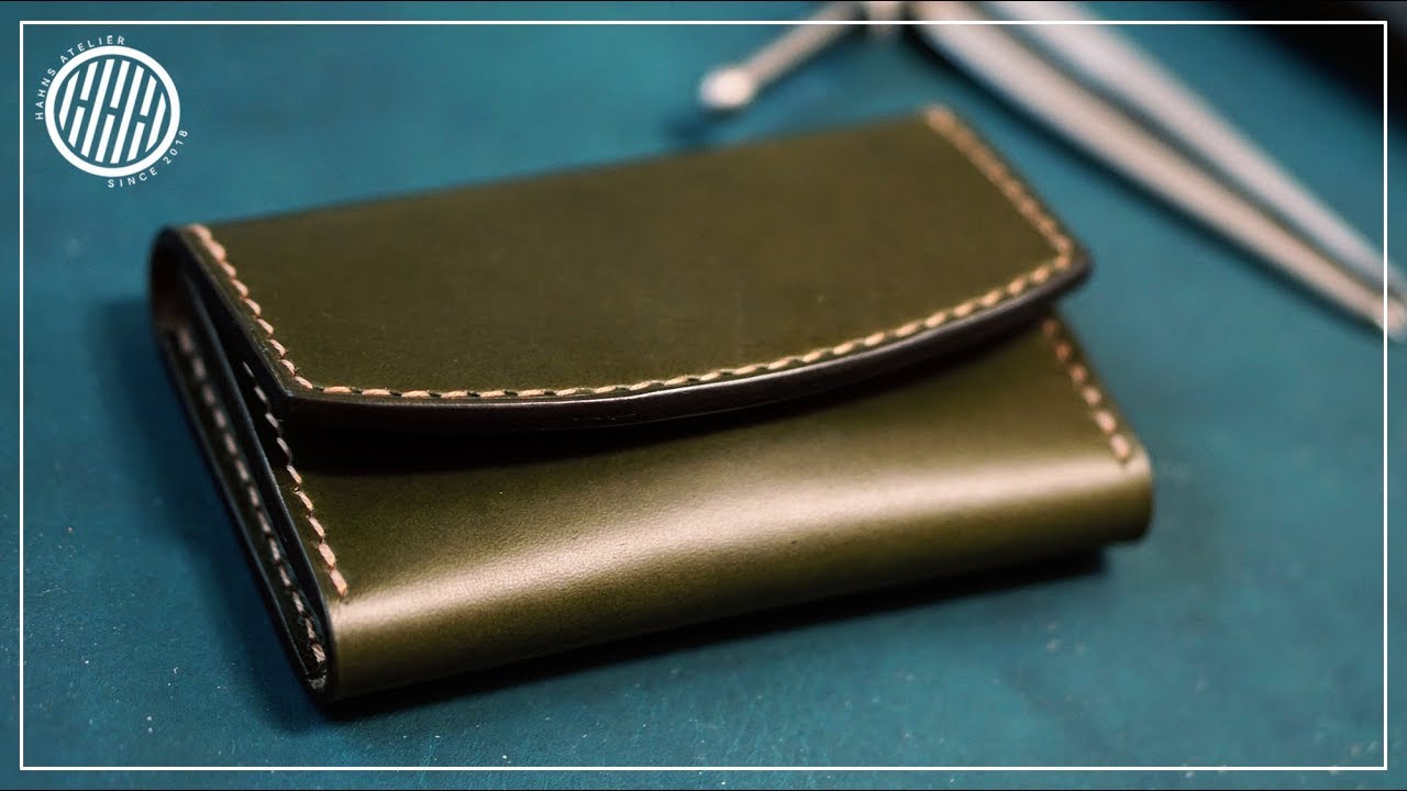 [Leather Craft] Making a handmade card wallet