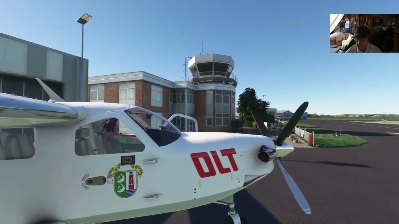 Inselfliegerei mit der OFD von Emden nach Helgoland. (RWY 030 )
