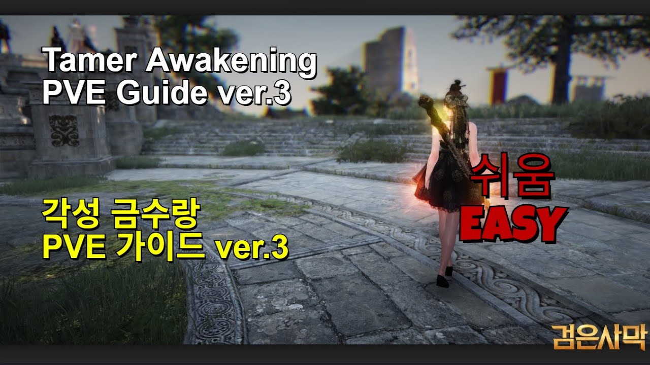 검은사막 2025 각성 금수랑 PVE 가이드 Ver.3 / BDO Tamer Awakening  PVE Guide Ver.3