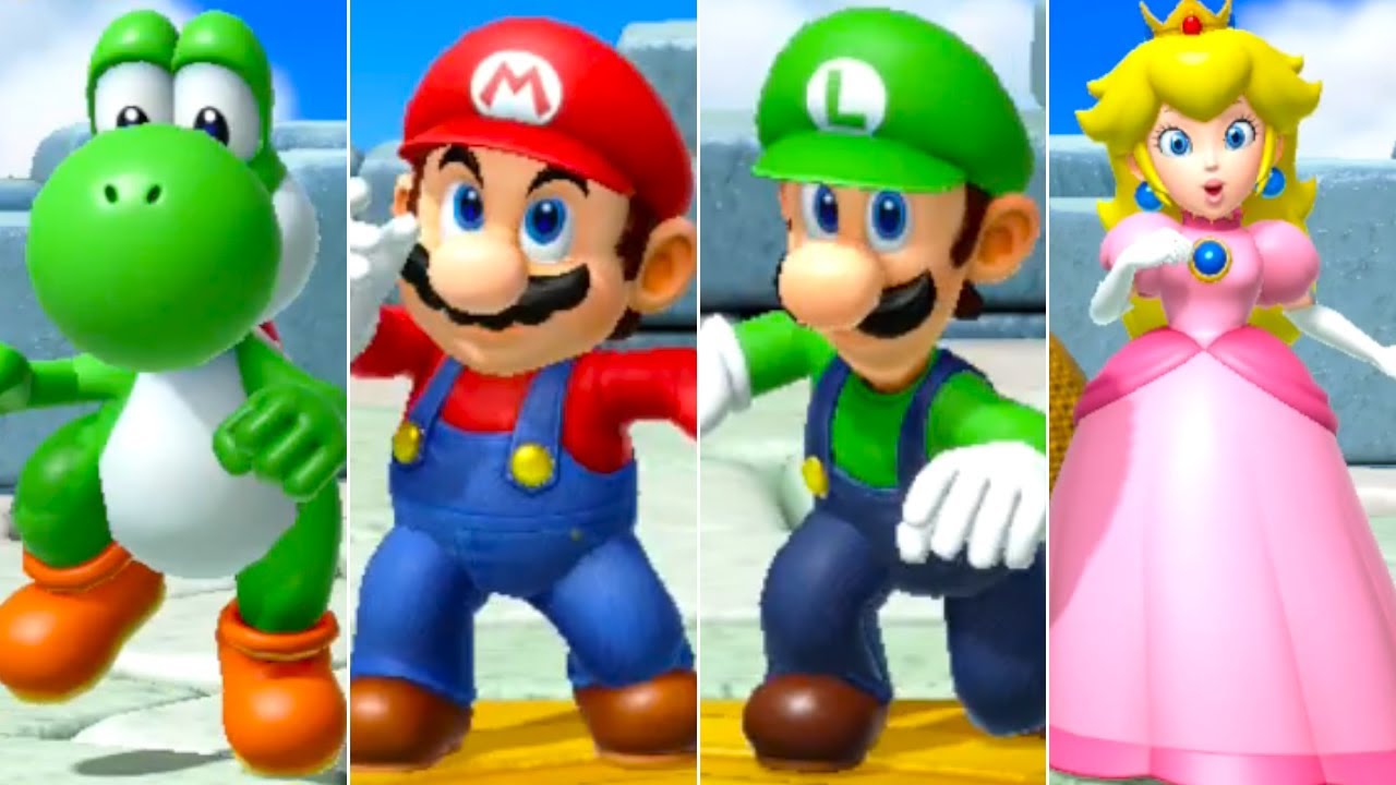 Super Mario Party Jamboree Minigames - Mario VS Luigi VS Peach VS Yoshi