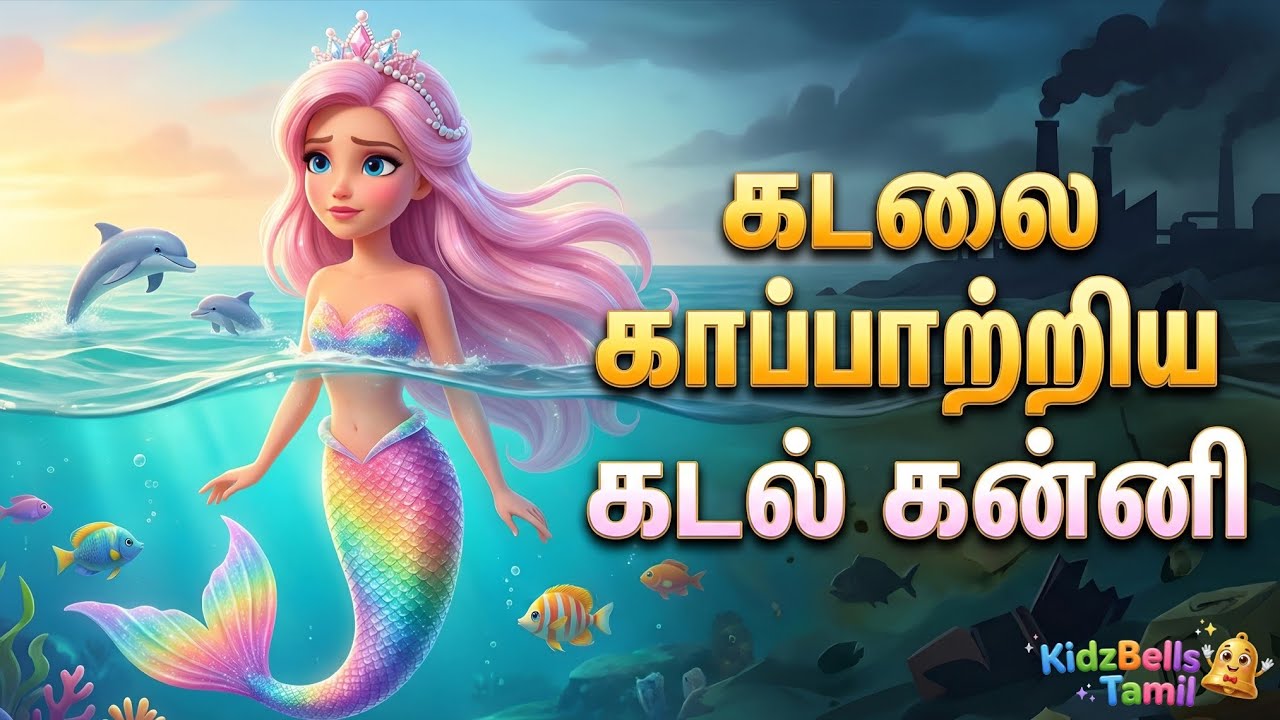 🧜‍♀️ கடலை காப்பாற்றிய கடல் கன்னி 🌊 | Magical Mermaid Story in Tamil | Kids Story
