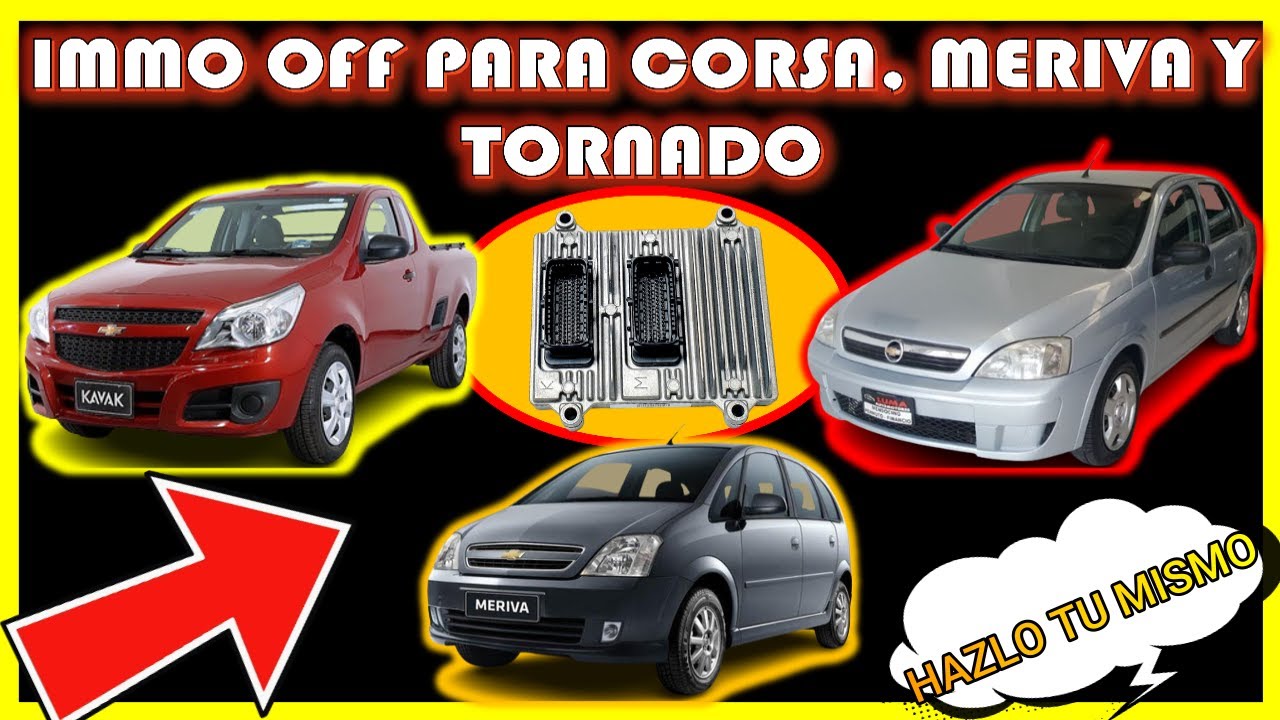 ELIMINANDO SISTEMA INMOVILIZADOR DE UN CORSA, MERIVA Y TORNADO. AQUÍ TE MOSTRAMOS COMO HACERLO
