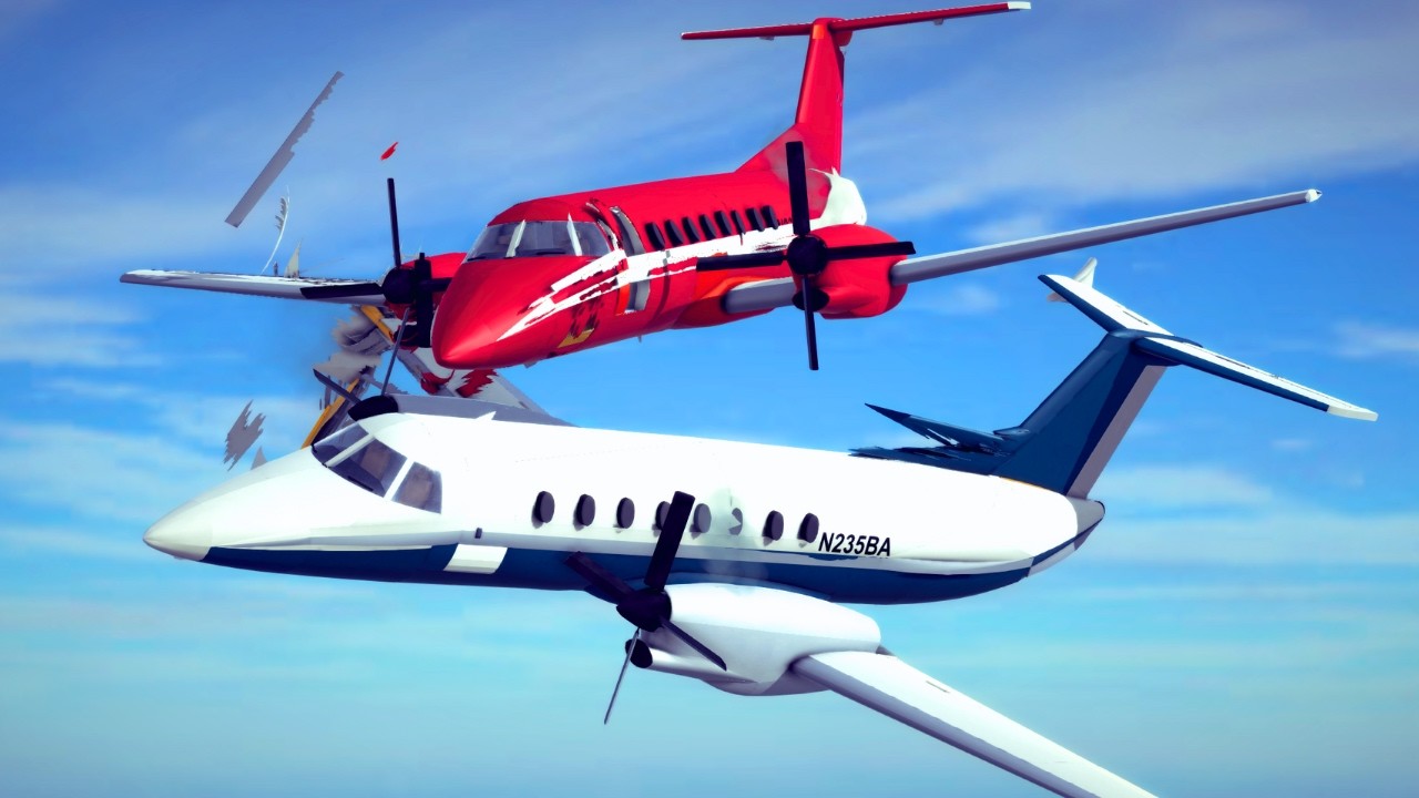 Realistic Airport Crashes and Midair Collisions #11 | Besiege