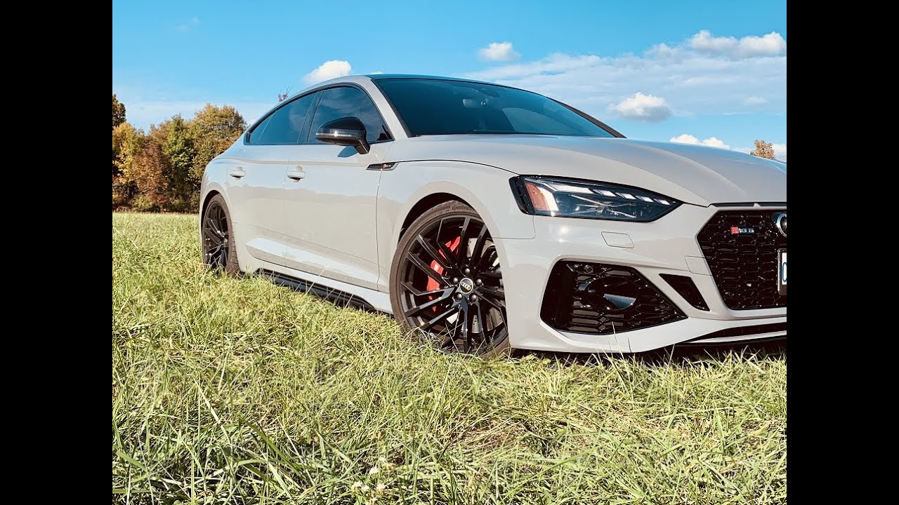 2021 Audi RS5 Sportback in Nardo Grey (450HP) with Black Optics Review