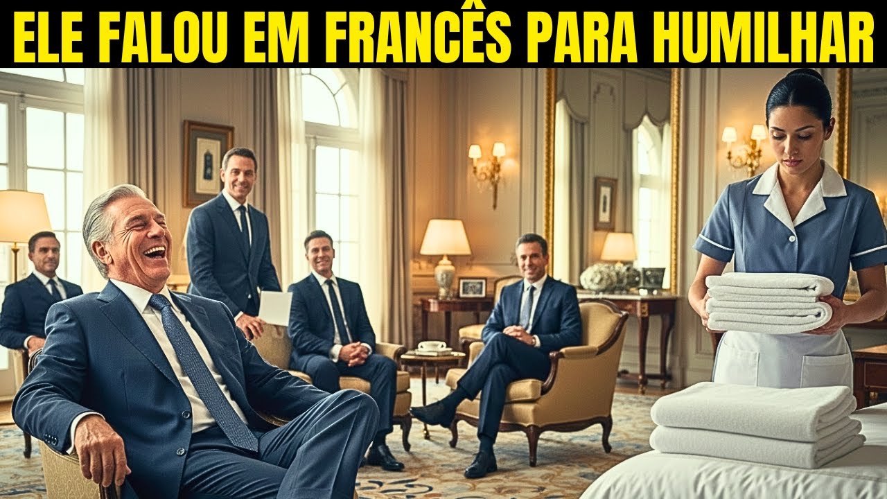 O EMBAIXADOR FEZ O PEDIDO EM FRANCÊS PARA HUMILHAR A FAXINEIRA DO HOTEL... MAS ELA FALAVA 6 IDIOMAS