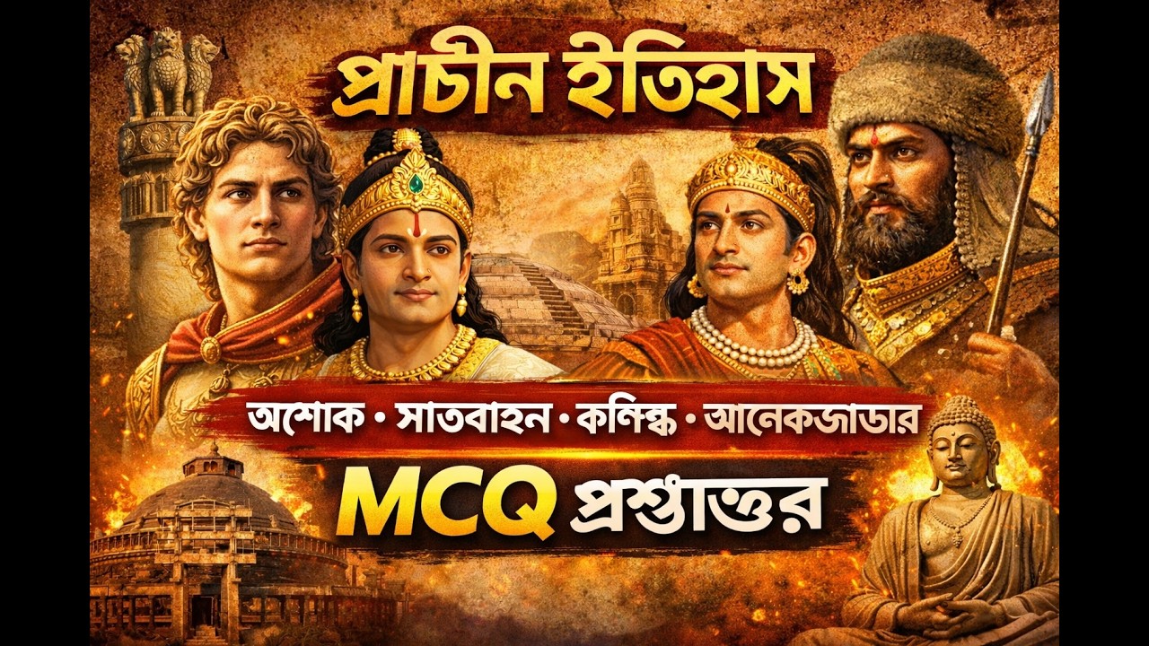 🔥চ্যালেঞ্জ নাও💥১৫টি প্রাচীন ইতিহাস MCQ | WBSSC GROUP C&D Test|#wbssc #wbsscpreparation#wbsscgk Part2