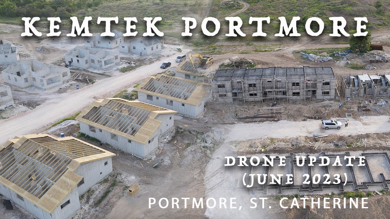 Kemtek Portmore - Drone Update (June 2023) #gatedcommunity  #NewHomes #Trending #PropertyUpdate
