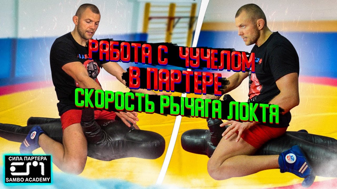 Работа с борцовским чучелом в партере \СФП борца\ сила партера