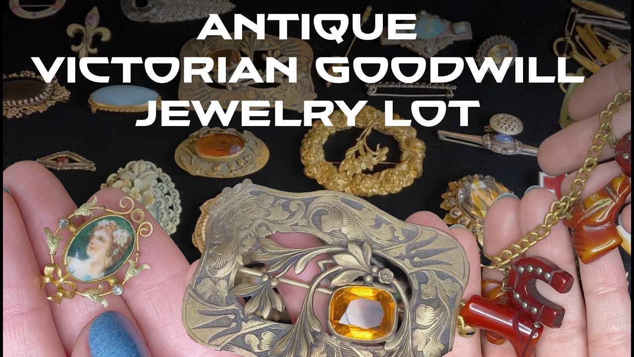 Part 1- Antique Victorian/Edwardian Jewelry Lot unboxing!!❤️